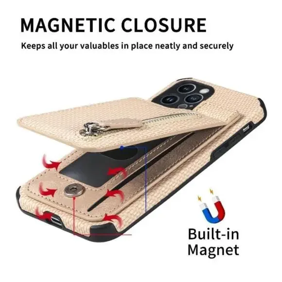 3-in-1 Phone Case In Beige For iPhone 14 Pro - Picture 9 of 11